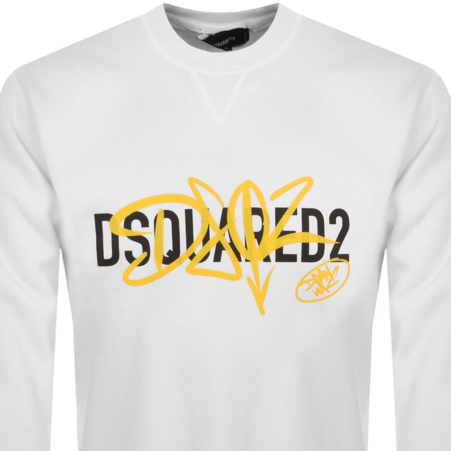 Image number 2 for DSQUARED2 Cool Fit Sweatshirt White