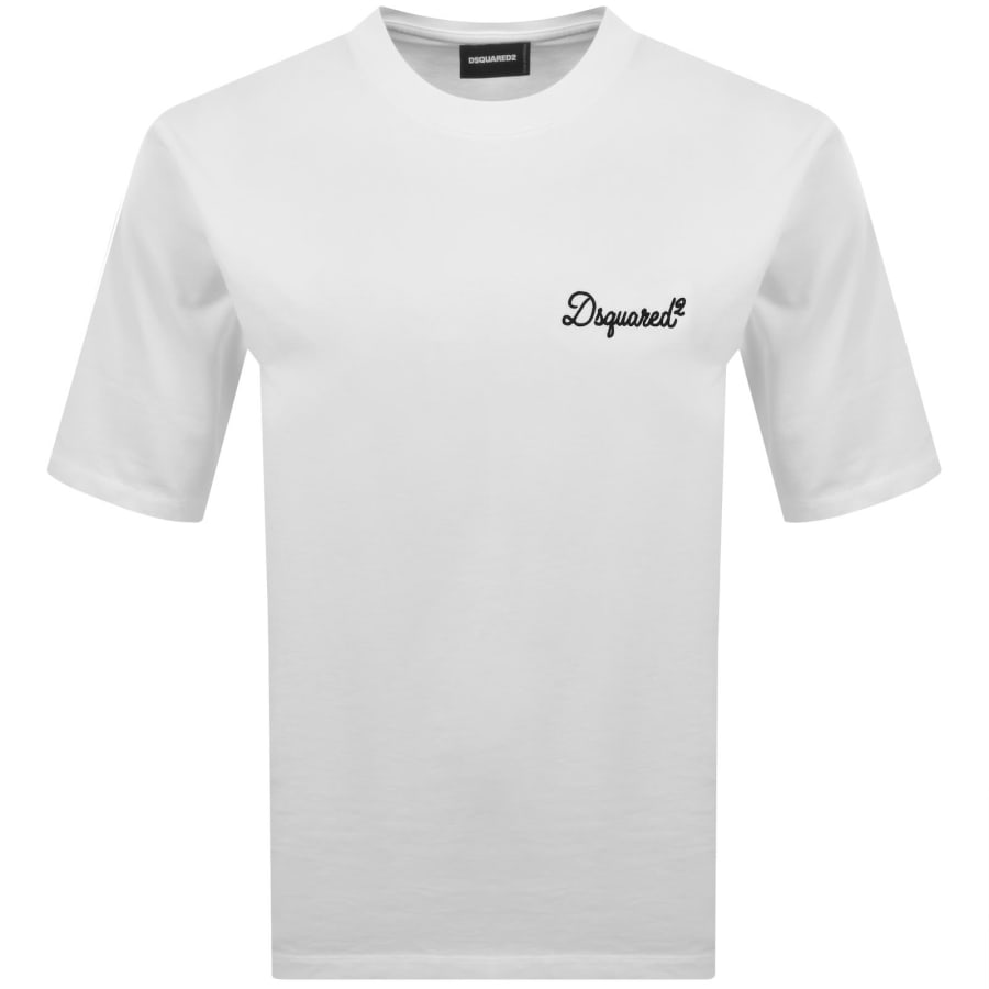 Image number 1 for DSQUARED2 Signature Loose Fit T Shirt White