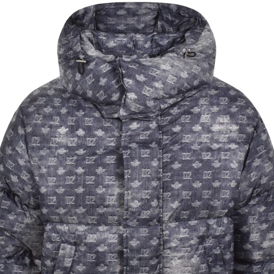 Image number 2 for DSQUARED2 Monogram Down Jacket Blue