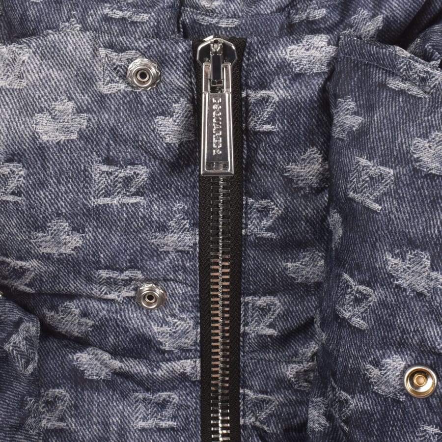 Image number 3 for DSQUARED2 Monogram Down Jacket Blue