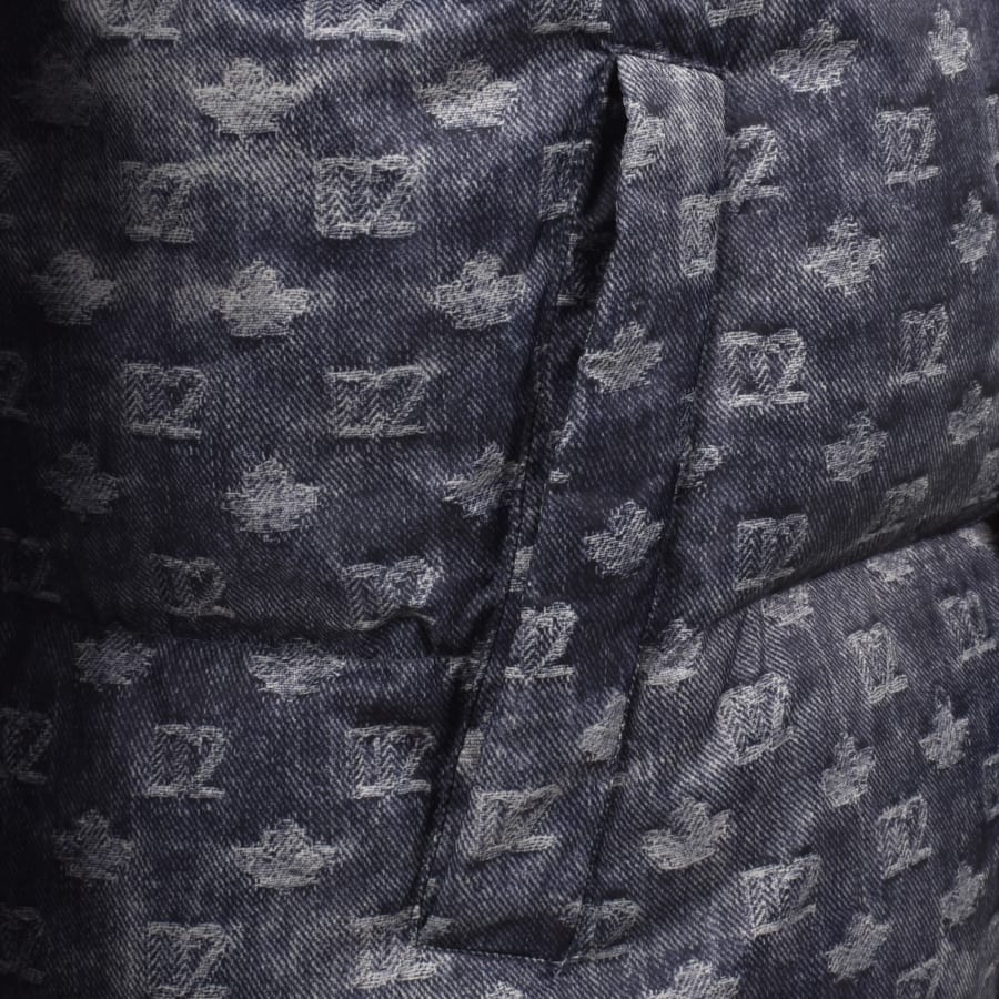 Image number 4 for DSQUARED2 Monogram Down Jacket Blue