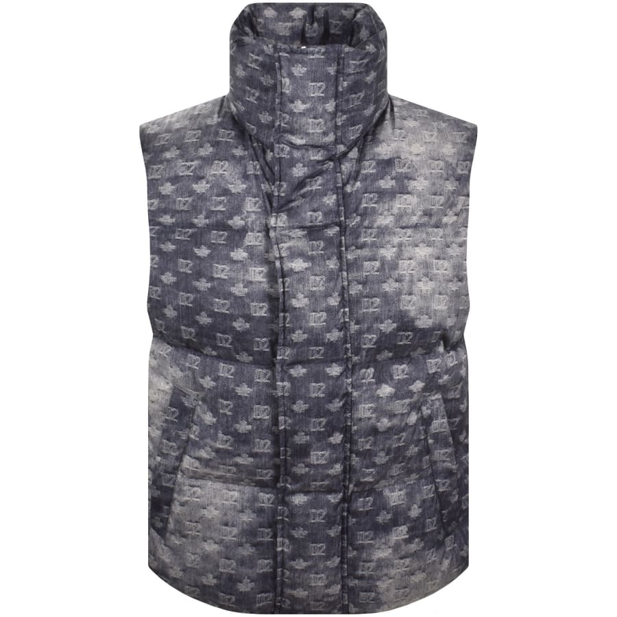 Image number 1 for DSQUARED2 Monogram Gilet Blue