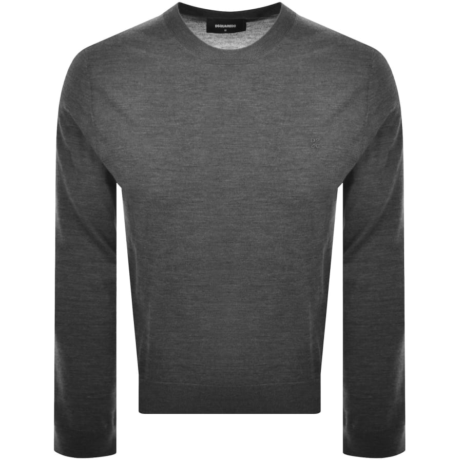 Image number 1 for DSQUARED2 Crew Neck Knit Jumper Grey