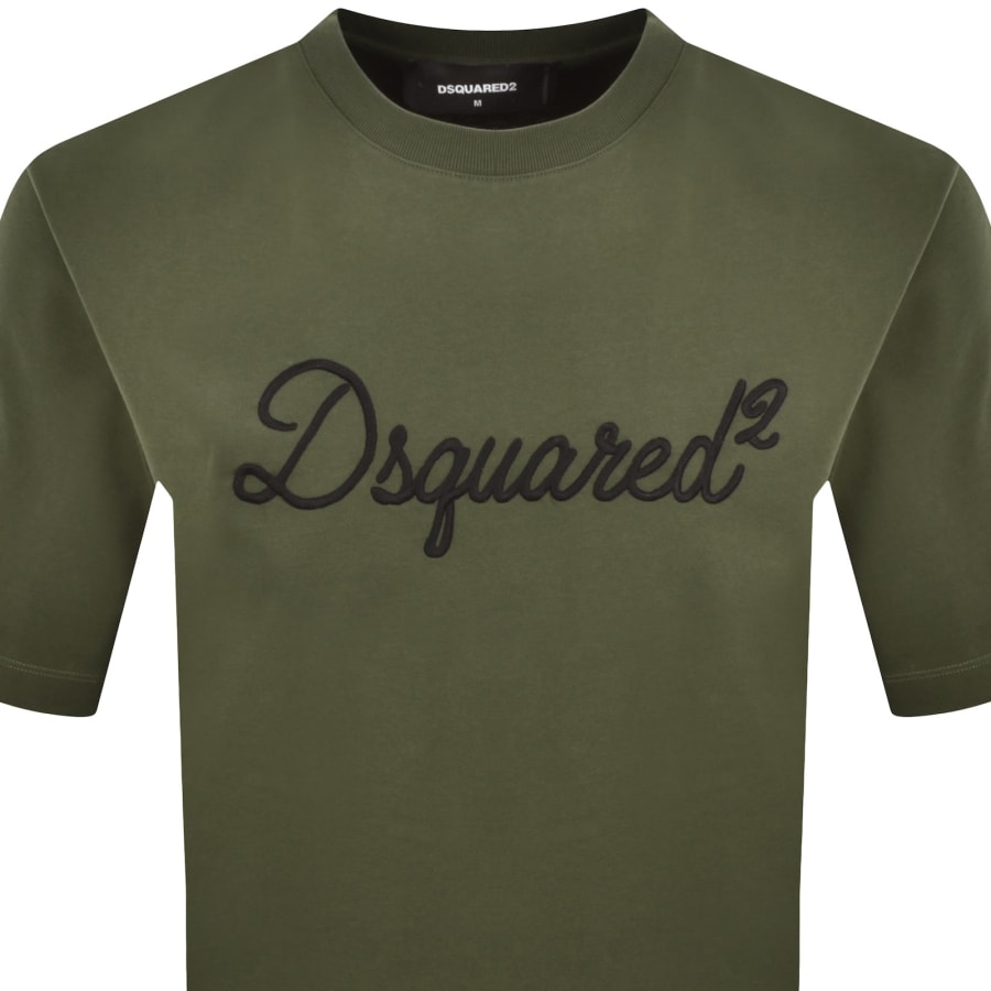 Image number 2 for DSQUARED2 Signature Loose Fit T Shirt Green