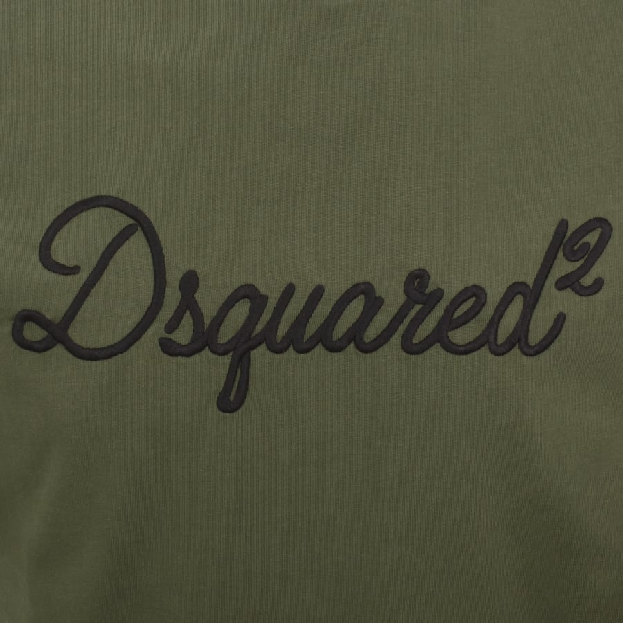 Image number 3 for DSQUARED2 Signature Loose Fit T Shirt Green