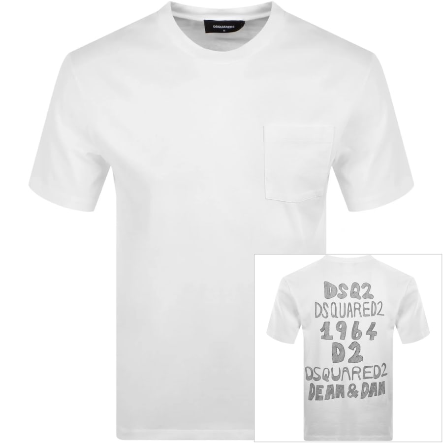 Image number 1 for DSQUARED2 Regular Fit T Shirt White