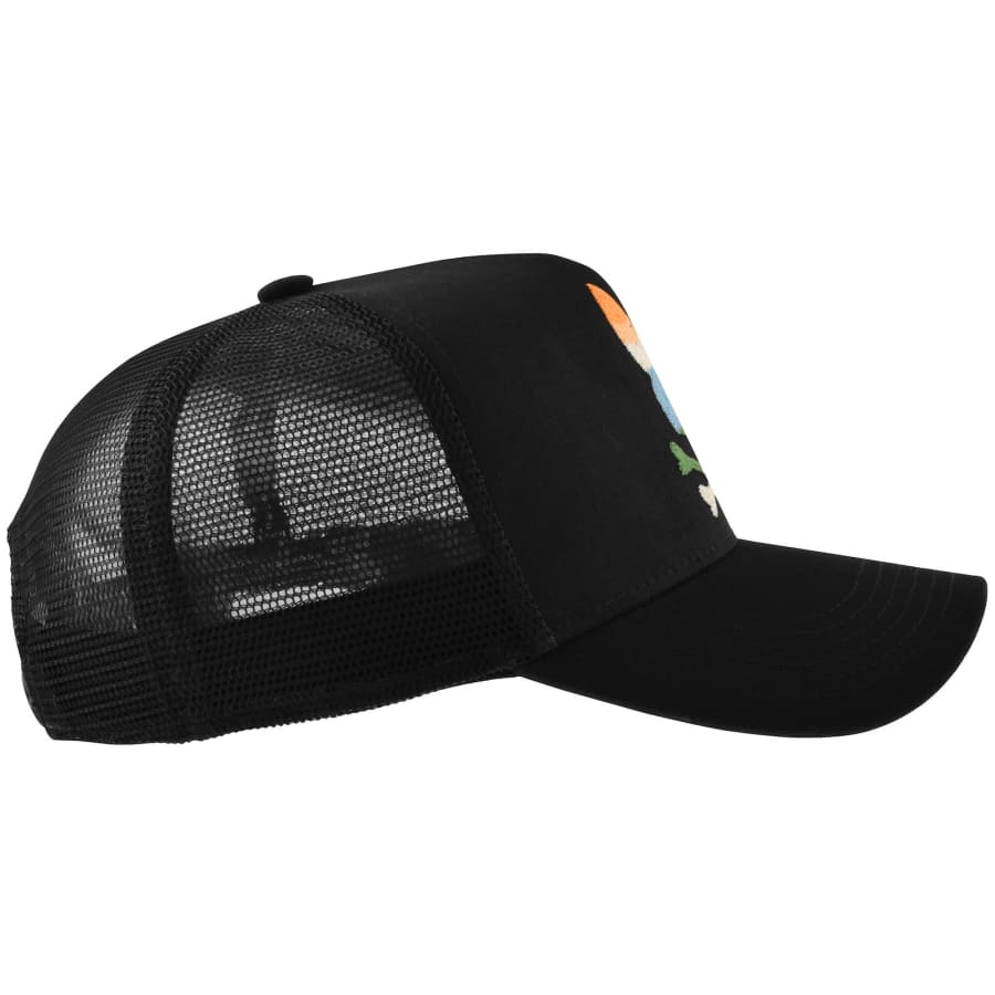 Image number 2 for Psycho Bunny Ara Trucker Cap Black