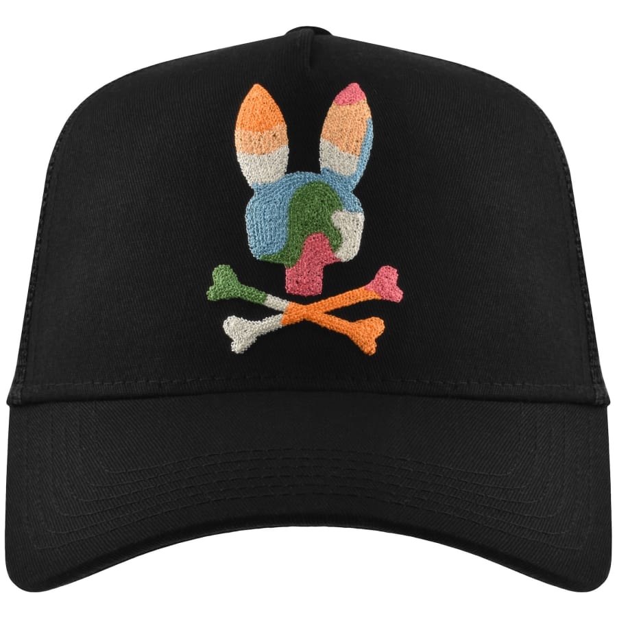 Image number 1 for Psycho Bunny Ara Trucker Cap Black