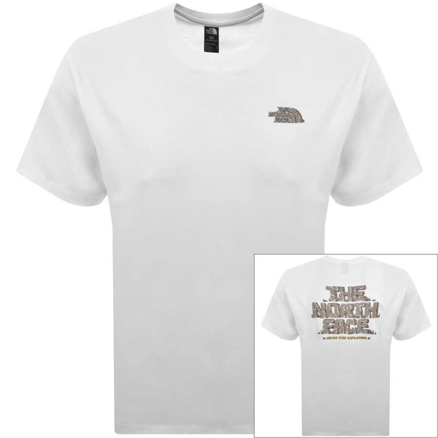 Image number 1 for The North Face Logo T Shirt White