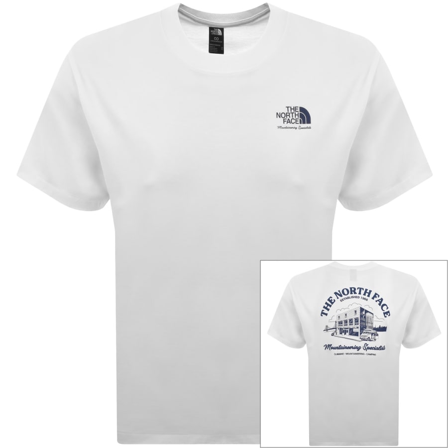 Image number 1 for The North Face Logo Store T Shirt White