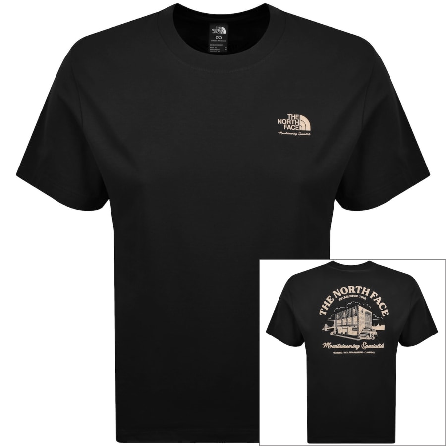 Image number 1 for The North Face Logo Store T Shirt Black