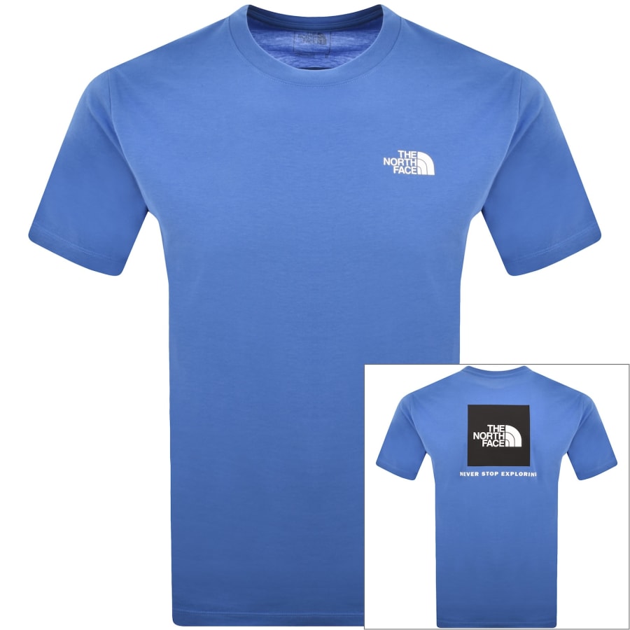 Image number 1 for The North Face Logo T Shirt Blue
