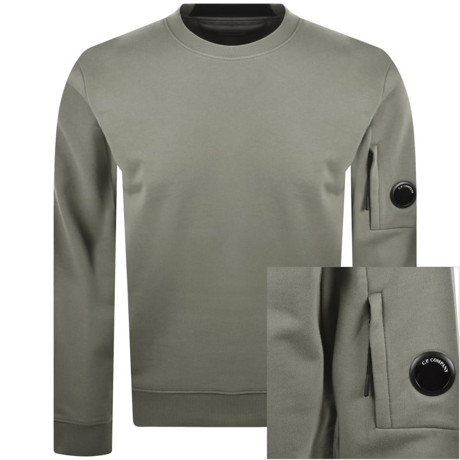 Image number 1 for CP Company Crew Neck Sweatshirt Grey