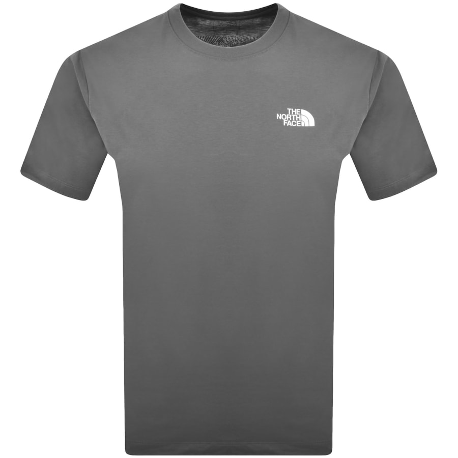 Image number 2 for The North Face Logo T Shirt Grey