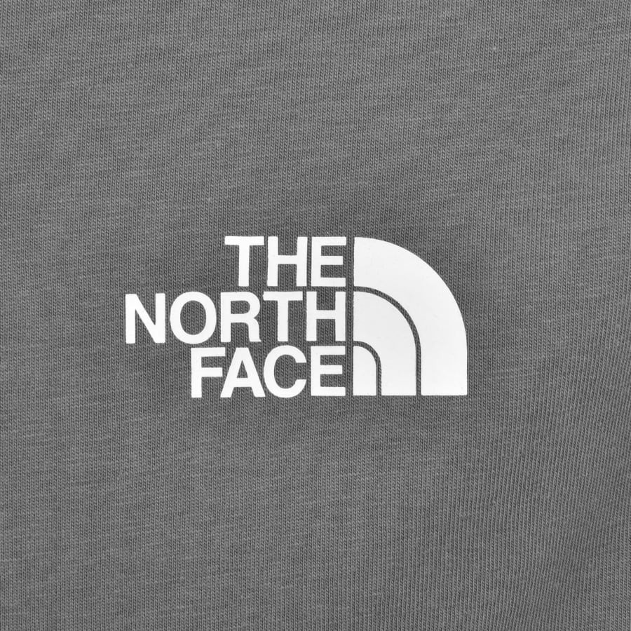 Image number 4 for The North Face Logo T Shirt Grey