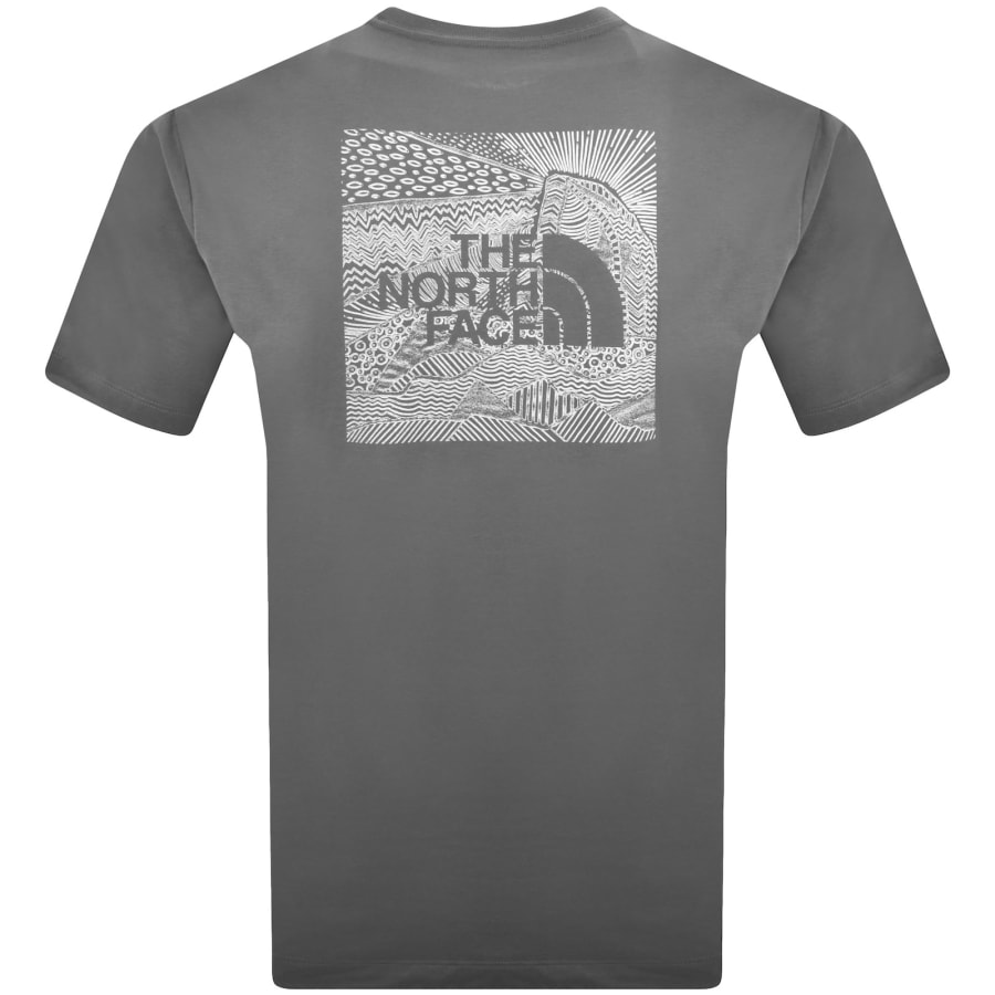 Image number 5 for The North Face Logo T Shirt Grey