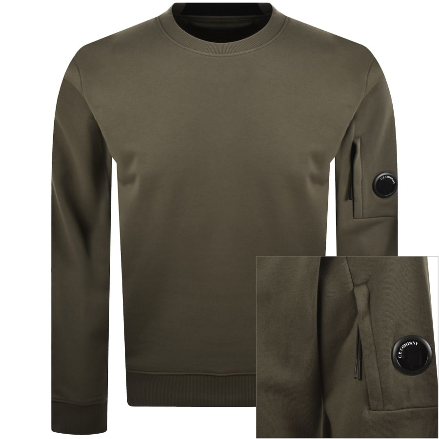 Image number 1 for CP Company Crew Neck Sweatshirt Green