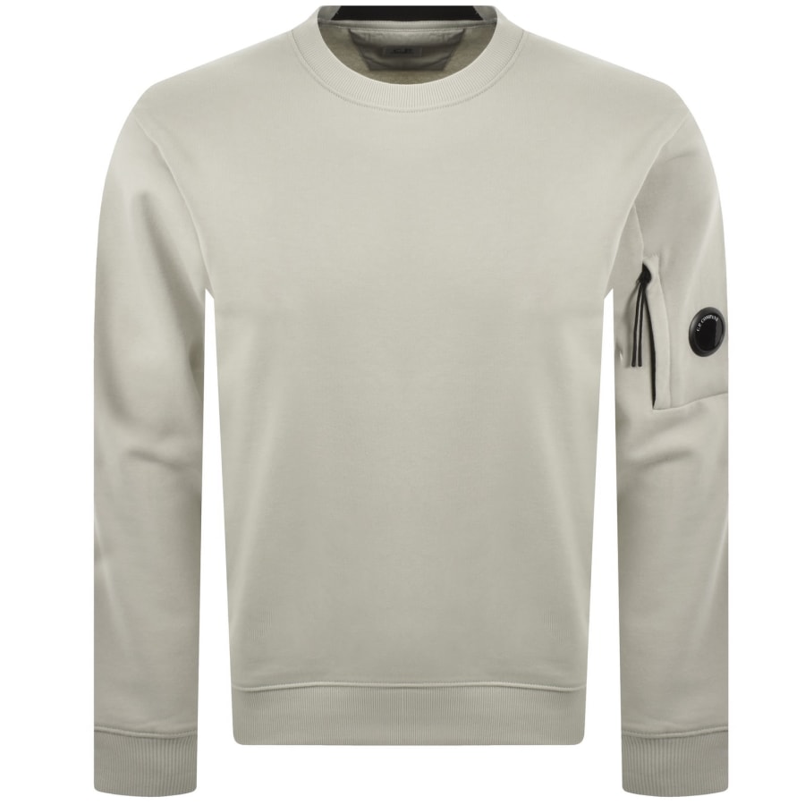 Image number 2 for CP Company Crew Neck Sweatshirt Beige