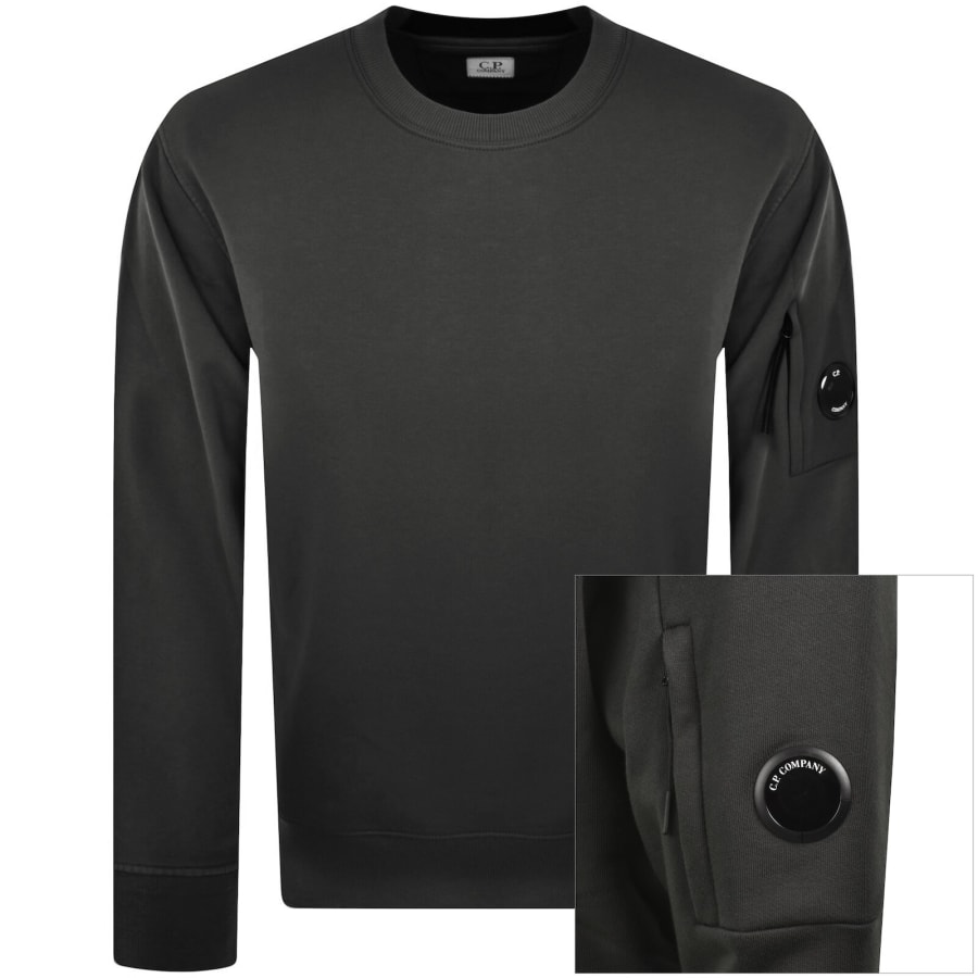 Image number 1 for CP Company Crew Neck Sweatshirt Grey