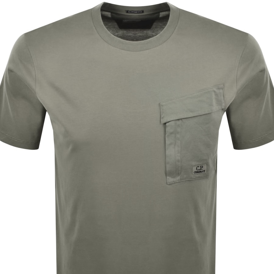 Image number 2 for CP Company Short Sleeve Pocket T Shirt Grey
