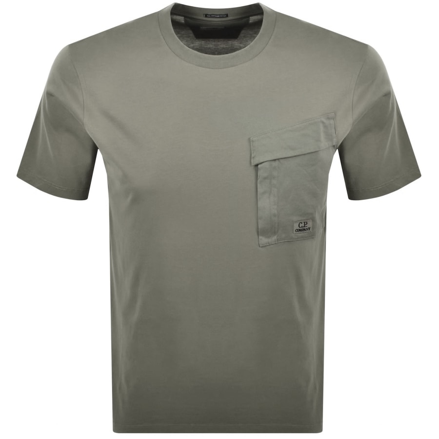 Image number 1 for CP Company Short Sleeve Pocket T Shirt Grey
