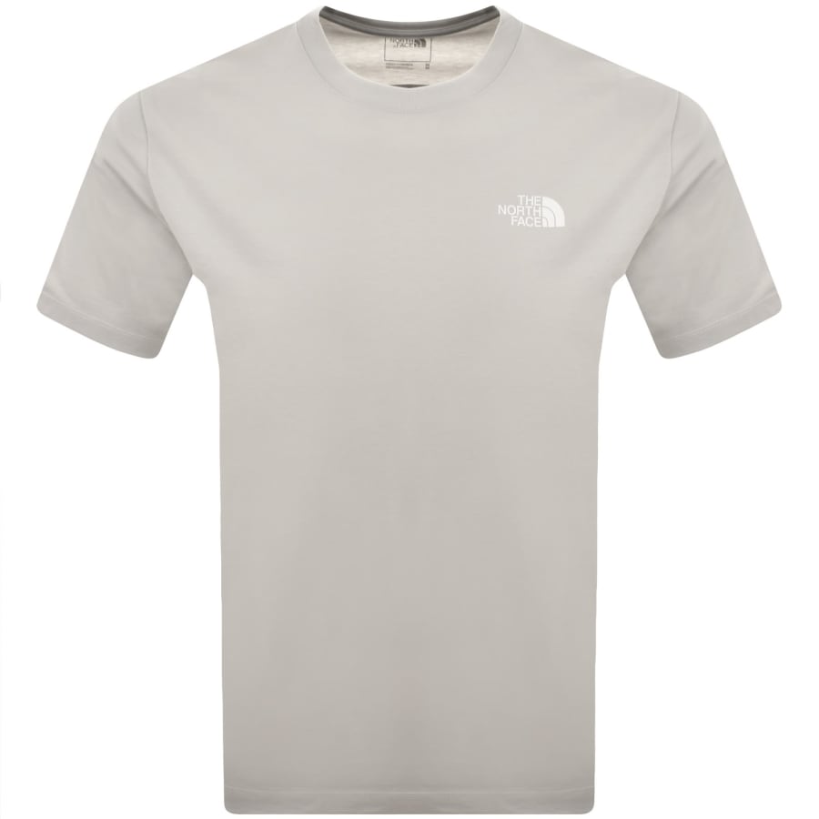 Image number 2 for The North Face Logo T Shirt Grey
