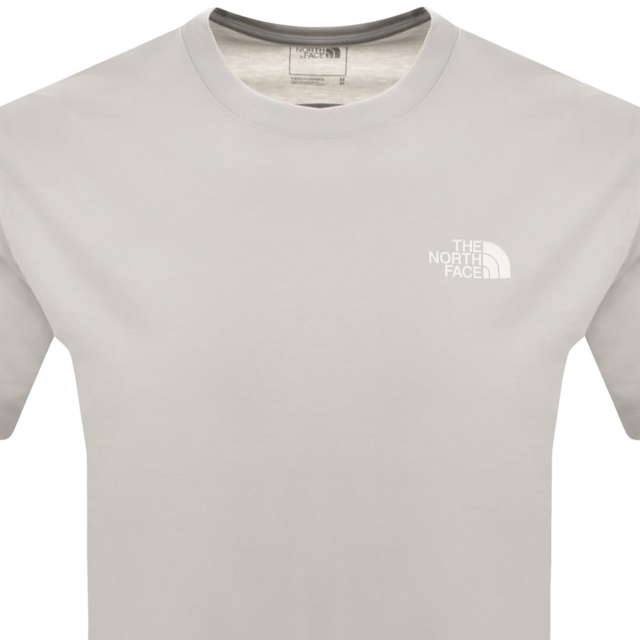 Image number 3 for The North Face Logo T Shirt Grey