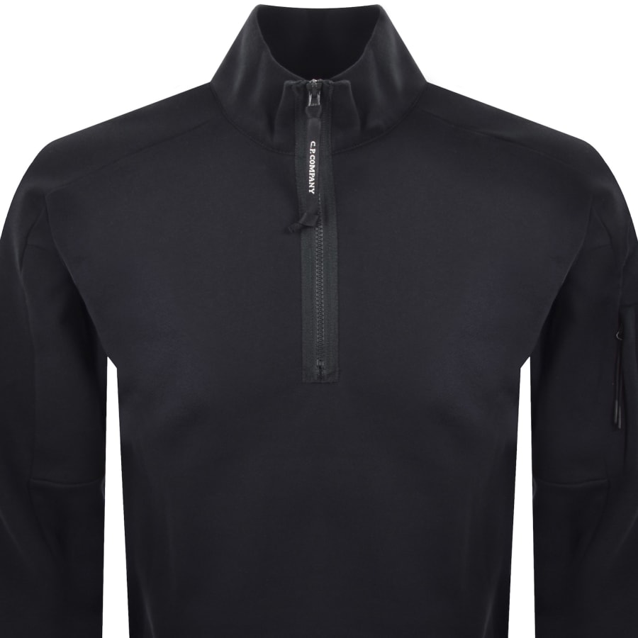 Image number 3 for CP Company Half Zip Sweatshirt Navy