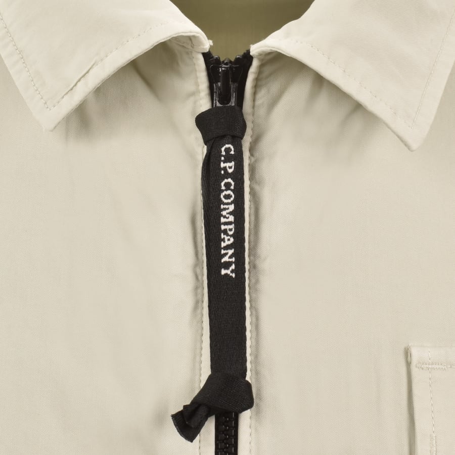 Image number 5 for CP Company Gabardine Overshirt Beige