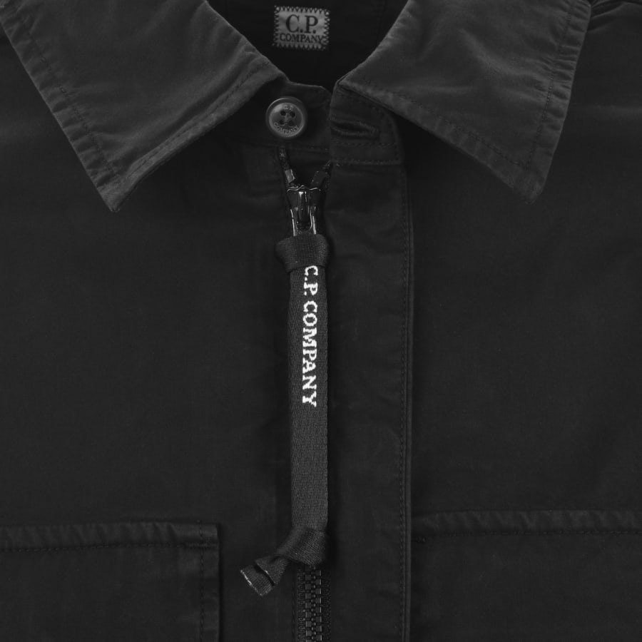 Image number 5 for CP Company Gabardine Overshirt Black