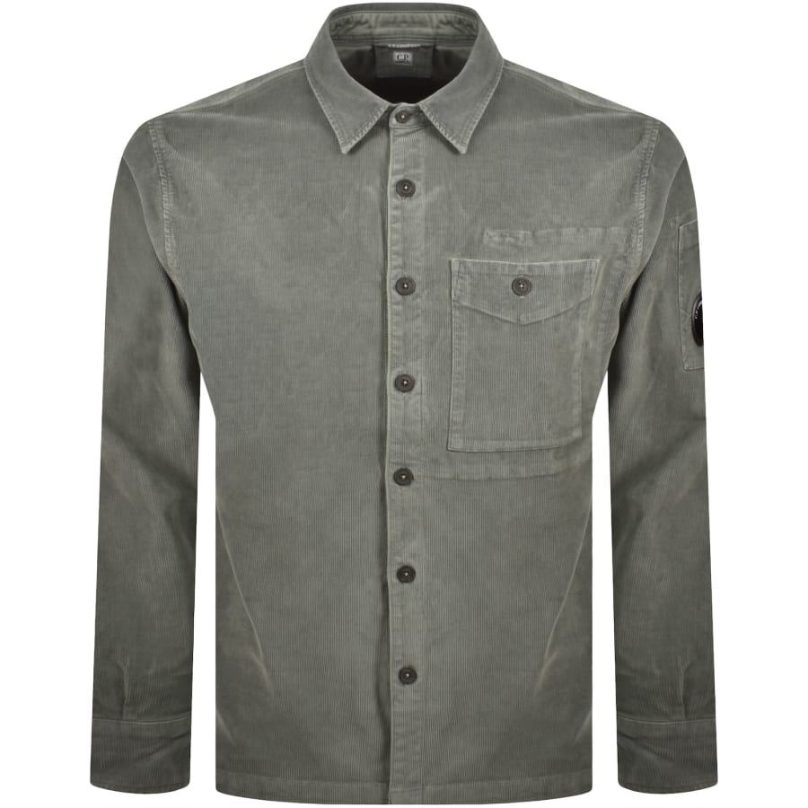Image number 2 for CP Company Corduroy Shirt Grey