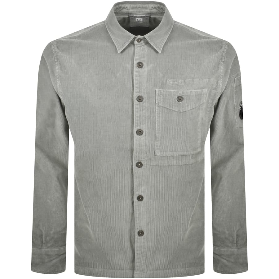 Image number 2 for CP Company Corduroy Shirt Grey