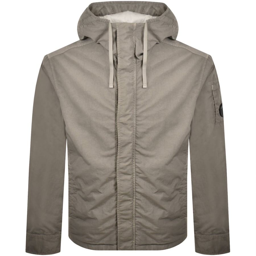 Image number 2 for CP Company Hooded Overshirt Grey