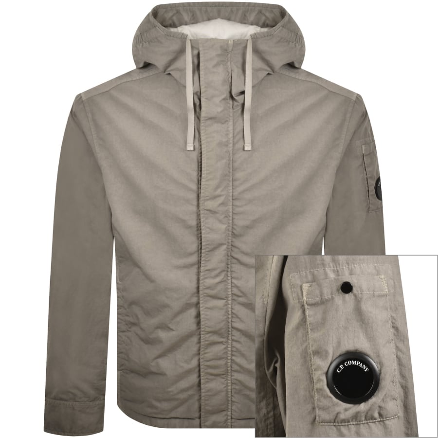 Image number 1 for CP Company Hooded Overshirt Grey