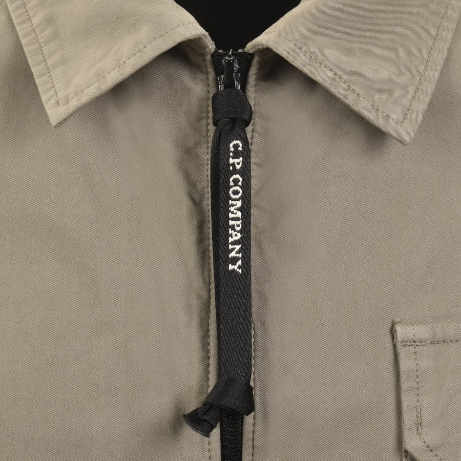 Image number 5 for CP Company Gabardine Overshirt Grey