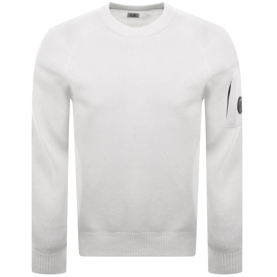 Image number 2 for CP Company Knit Jumper Off White