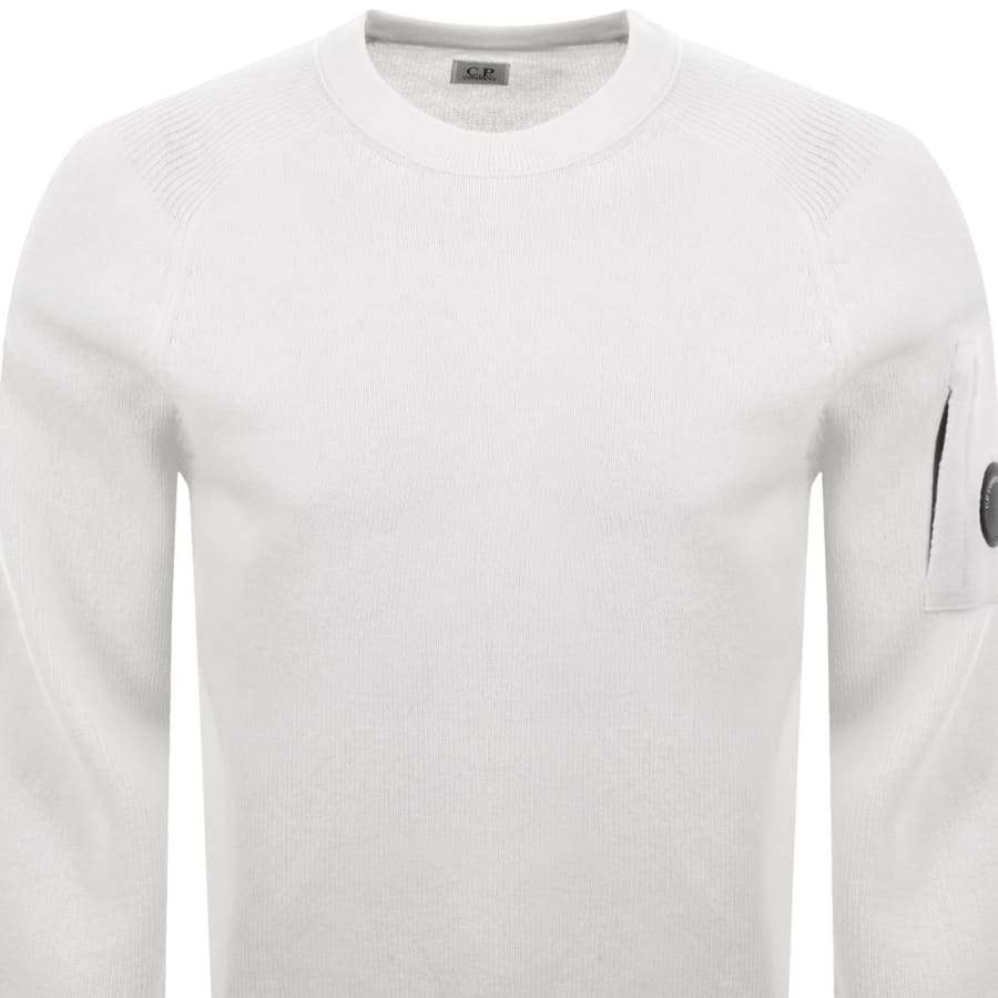 Image number 3 for CP Company Knit Jumper Off White