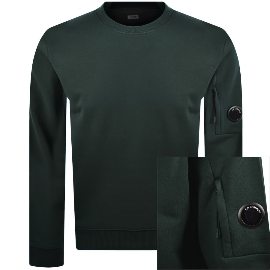 Image number 1 for CP Company Crew Neck Sweatshirt Green