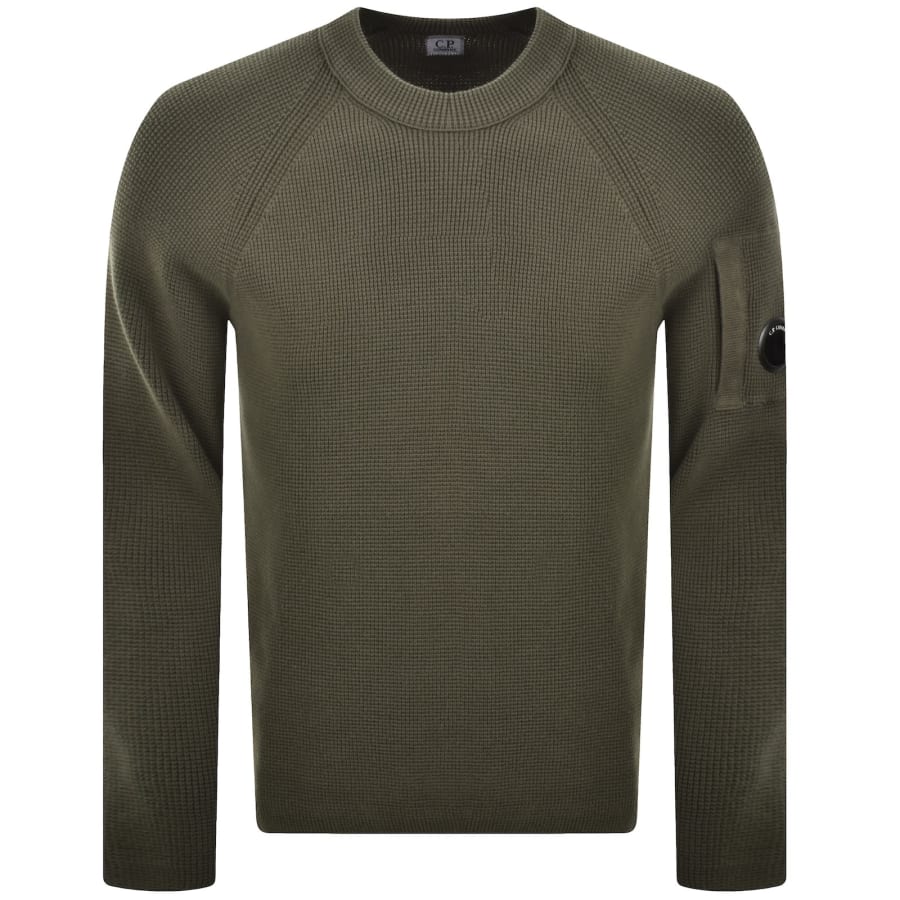 Image number 2 for CP Company Knit Jumper Green