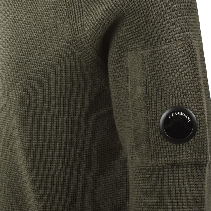 Image number 4 for CP Company Knit Jumper Green