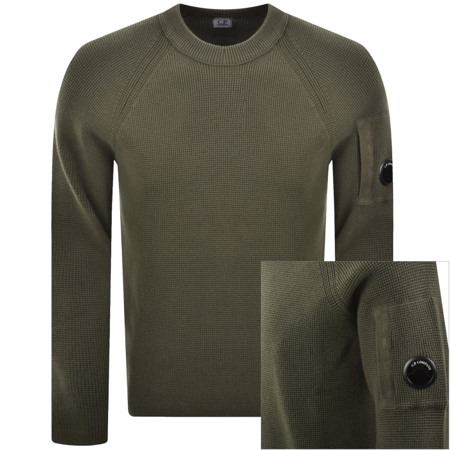 Image number 1 for CP Company Knit Jumper Green