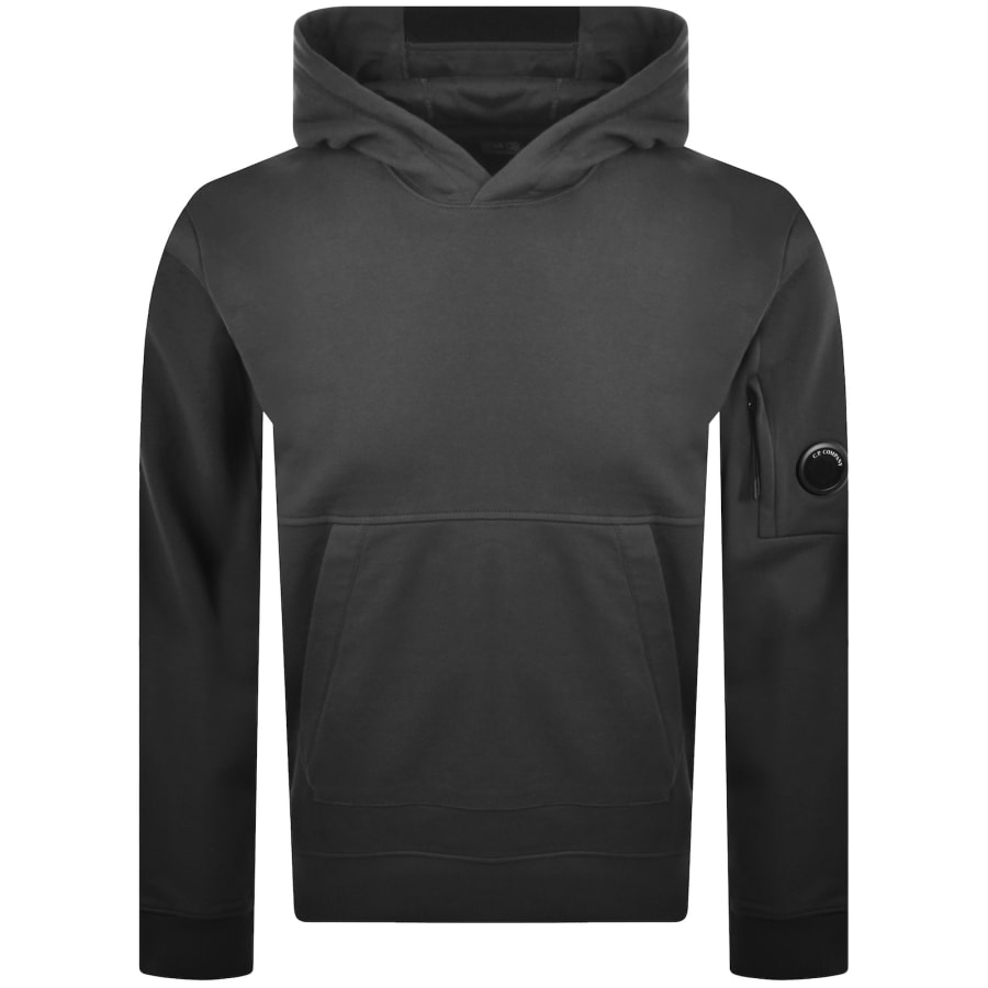 Image number 2 for CP Company Diagonal Raised Hoodie Grey