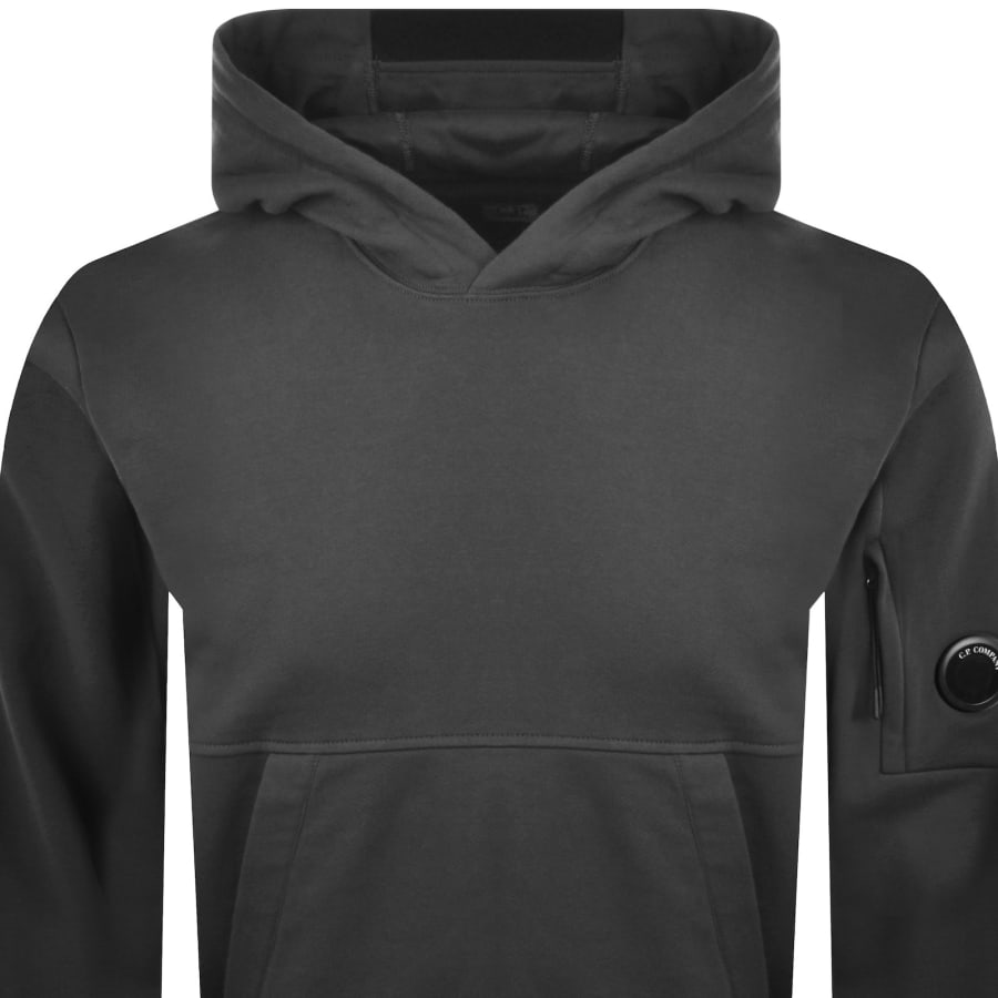Image number 3 for CP Company Diagonal Raised Hoodie Grey