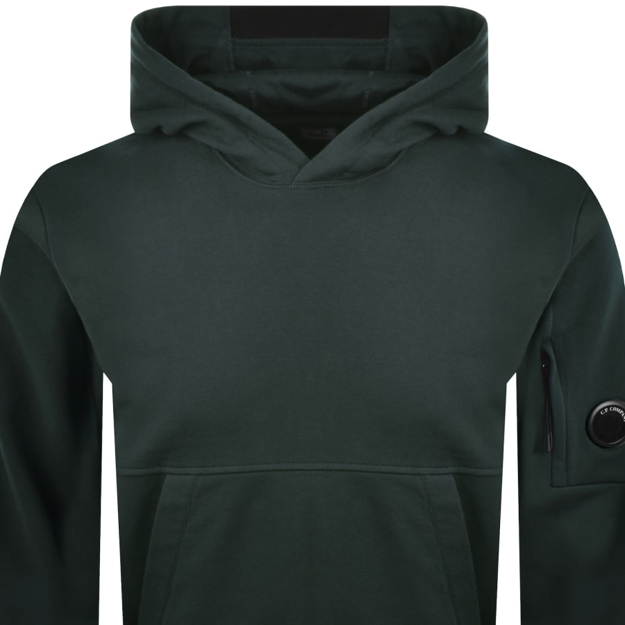Image number 3 for CP Company Diagonal Raised Hoodie Green