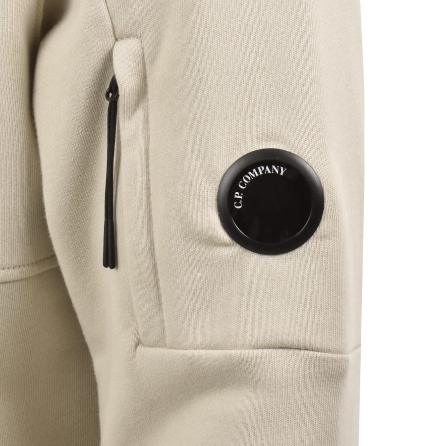Image number 4 for CP Company Diagonal Raised Hoodie Beige