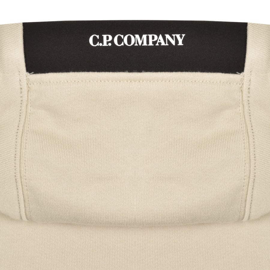 Image number 5 for CP Company Diagonal Raised Hoodie Beige