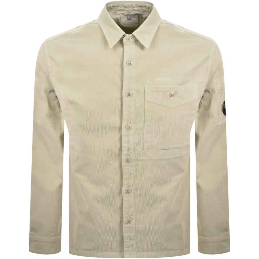 Image number 2 for CP Company Corduroy Shirt Beige