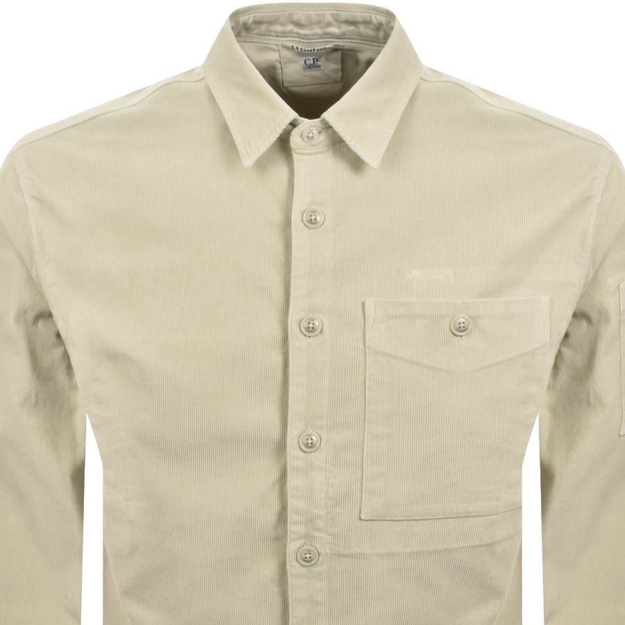 Image number 3 for CP Company Corduroy Shirt Beige