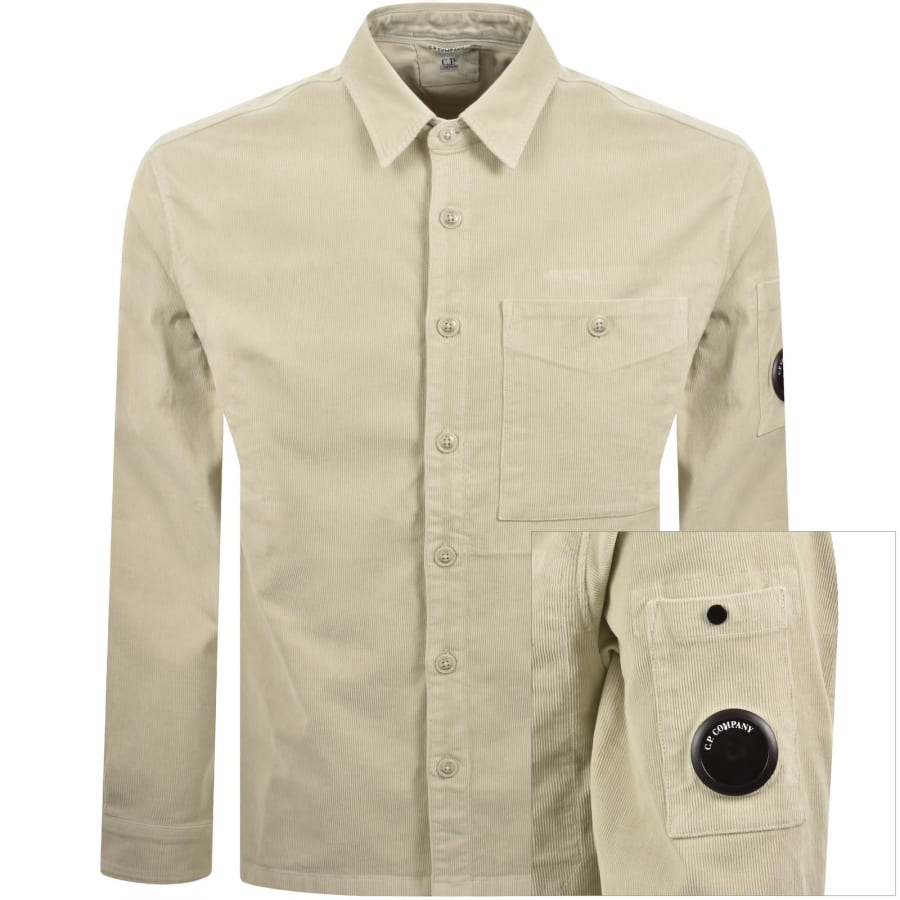 Image number 1 for CP Company Corduroy Shirt Beige