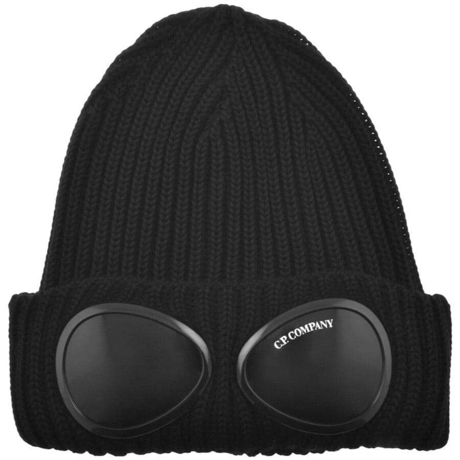 Image number 1 for CP Company Merino Beanie Hat Black